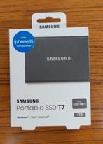 Externe SSD - Samsung T7 - 1TB, Computers en Software, Ophalen, 85mm x 57mm x 8mm, SSD, Nieuw