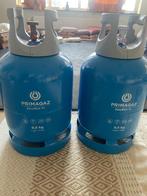 2 gasflessen. 1 volle (verzegeld) + 1 bijna vol, Ophalen, Zo goed als nieuw