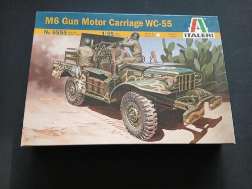 Italeri (6555) :M6 Gun Motor Carriage Dodge WC-55 om 1:35, Hobby en Vrije tijd, Modelbouw | Auto's en Voertuigen, Nieuw, Tank