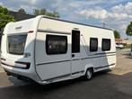 Fendt Apero 495, Caravans en Kamperen, Caravans, Rondzit, Bedrijf, 2 aparte bedden, 4 tot 5 meter