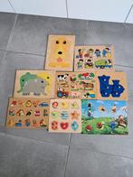 Pakket peuter-/ kleuterpuzzels, Ophalen of Verzenden, Gebruikt, Van hout