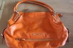 Jimmy choo Handtas schoudertas echt leder oranje, Ophalen of Verzenden, Gebruikt, Oranje, Handtas