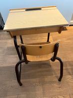 Vintage schoolbankje, Huis en Inrichting, Ophalen, Gebruikt
