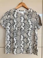 Shirt met slangenprint S/36, Ophalen, H&M, Beige, Nieuw