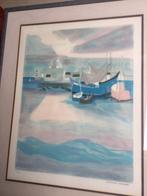 Mariene lithografie van Georges Lambert, Ophalen