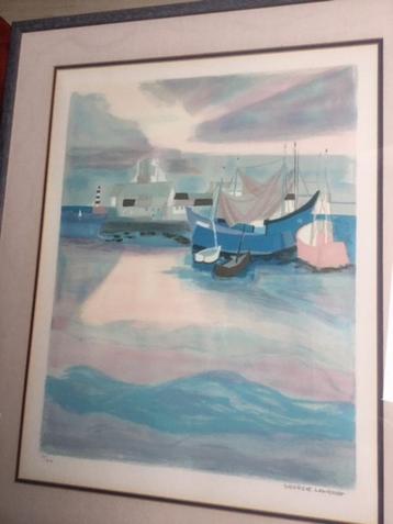 Mariene lithografie van Georges Lambert beschikbaar voor biedingen