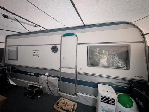 Propere Fendt platin 510, Caravans en Kamperen, Caravans, Particulier, tot en met 5, 1000 - 1250 kg, Rondzit, Fendt, Frans bed