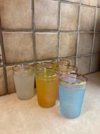 Lot de 6 verres à limonade ou à thé, Bleu, Moins de 50 cm, Neuf, Verre