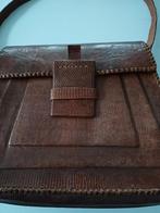 Vintage handtas, Handtassen en Accessoires, Tassen | Damestassen, Ophalen of Verzenden, Gebruikt, Bruin, Handtas