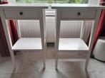 Tables de chevet blanches IKEA hemnes (2) Prix pour les 2, Ophalen, Zo goed als nieuw, 45 tot 65 cm, 70 cm of meer