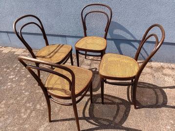 4 thonet bistrostoelen model nr 214 beschikbaar voor biedingen