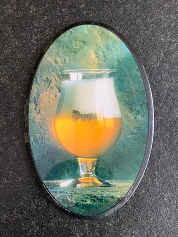 Duvel reclame bord glacoïde, mancave,1990 beschikbaar voor biedingen