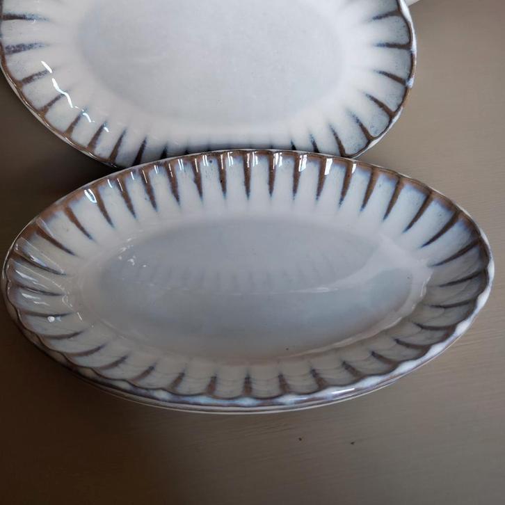 SERAX Inku 3 kleine ovale serveerschalen of borden, Huis en Inrichting, Keuken | Servies, Ophalen of Verzenden