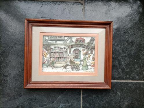 2 Anton Pieck schilderijtjes, Huis en Inrichting, Woonaccessoires | Lijsten, Ophalen