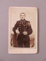 militaire foto CDV  1890 - 1914 Eug. Hermes Brussel, Verzamelen, Verzenden, Overige soorten, Foto of Poster
