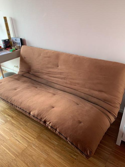 Canapé clic clac + futon, Huis en Inrichting, Slaapkamer | Slaapbanken, Gebruikt, 200 cm, Ophalen