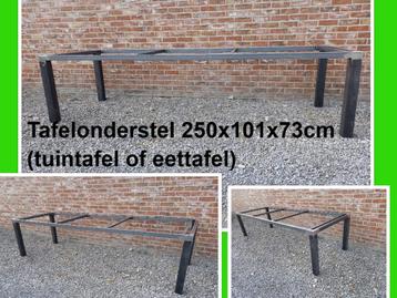 tuintafel - NIEUW tafelonderstel 250x101x73 cm H - eettafel beschikbaar voor biedingen