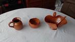 Kleine handgemaakte serviesset van aardewerk, Huis en Inrichting, Keuken | Servies, Ophalen of Verzenden, Zo goed als nieuw, Aardewerk