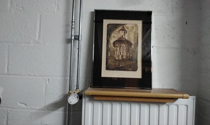 Lithografie 2/10 Klooster Moldavië, Antiek en Kunst, Kunst | Litho's en Zeefdrukken, Ophalen