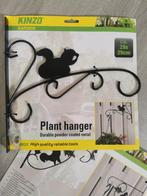 Set van 2 Kinzo Garden Plant hangers - zwart staal - 29x29cm, Tuin en Terras, 25 tot 40 cm, Tuin, Nieuw, Ophalen of Verzenden