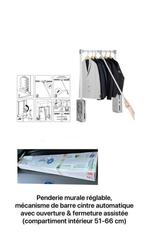 Penderie murale réglable (compartiment intérieur 51-66 cm), Ophalen