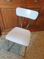 4 chaises Formica gris/blanc, Huis en Inrichting, Stoelen, Ophalen, Grijs