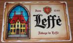 LEFFE BIER : Metalen Bord Leffe Abdijbier - Anno 1240, Verzamelen, Verzenden, Nieuw, Reclamebord, Plaat of Schild, Leffe