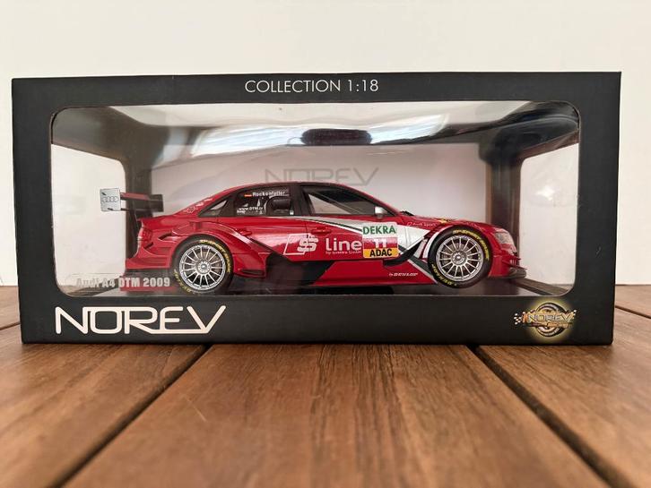 Norev Audi A4 DTM 2009 S Line #11 Rockenfeller, Hobby en Vrije tijd, Modelauto's | 1:18, Zo goed als nieuw, Auto, Norev, Ophalen of Verzenden