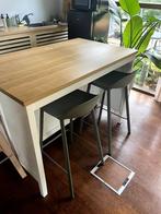 Barstoelen BARLOUIS - groen, Huis en Inrichting, Barkrukken, Ophalen, 60 tot 90 cm, Zo goed als nieuw, Metaal