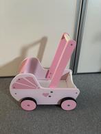 Poppenwagen hout, Kinderen en Baby's, Speelgoed | Houten speelgoed, Ophalen, Gebruikt, Overige typen