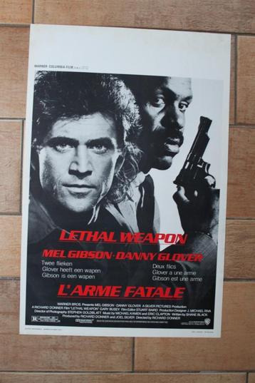 filmaffiche Lethal Weapon 1987 Mel Gibson filmposter beschikbaar voor biedingen