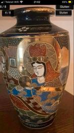Oosterse Satsuma vaas H 27 cm mooie staat, Antiek en Kunst, Antiek | Vazen, Ophalen of Verzenden