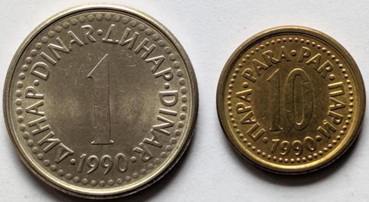 Joegoslavië - muntenset, Postzegels en Munten, Munten | Europa | Niet-Euromunten, Setje, Joegoslavië, Ophalen