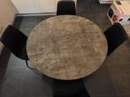 Keuken tafel met 4 stoelen, Huis en Inrichting, Ophalen, Zo goed als nieuw