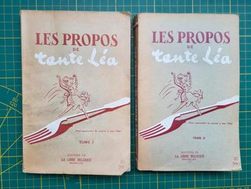 Oude franstalige kookboekjes - Les propos de tante Léa beschikbaar voor biedingen