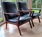 Mooie vintage deens design fauteuils, Huis en Inrichting, Fauteuils, Ophalen, Zo goed als nieuw