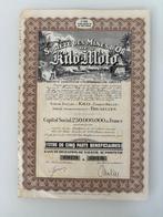 1 x 5 Aandeel Mines d'Or Kilo-Moto (Kilo Moto), Ophalen of Verzenden, 1920 tot 1950, Aandeel