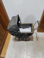 antieke zwarte poppen wagen + matras +kussen op grote wielen, Kinderen en Baby's, Ophalen of Verzenden, Gebruikt