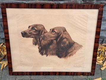 Gravure epreuve d artiste signe leon danchin beschikbaar voor biedingen