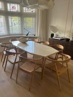 Prachtige design marmeren travertin eetttafel 8 persoons, Huis en Inrichting, Ophalen of Verzenden, Zo goed als nieuw