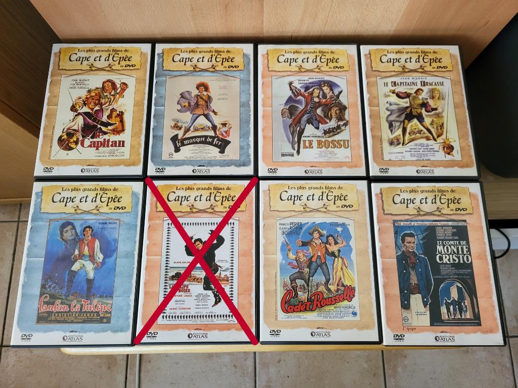 Lot DVD collection « Cape et Épée », Enlèvement, Action et Aventure