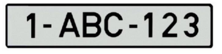 Plaque immatriculation blanche/noire, Auto diversen, Tuning en Styling, Ophalen of Verzenden