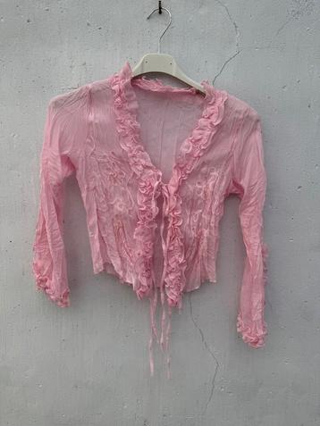 Roze blouse Maat 140 beschikbaar voor biedingen
