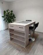 Table haute îlot mange-debout bar bureau neuf, Maison & Meubles, 3 ou 4 tiroirs, Moins de 100 cm, Comme neuf, 50 à 100 cm