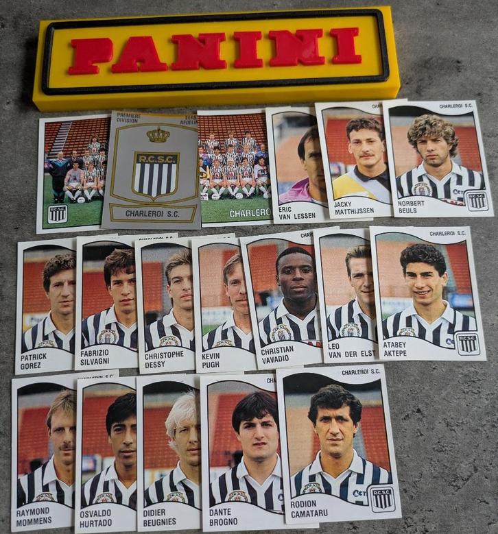 PANINI FOOTBALL 90  CHARLEROI SC  18 STICKERS 1990, Hobby en Vrije tijd, Stickers en Plaatjes, Nieuw, Verzenden