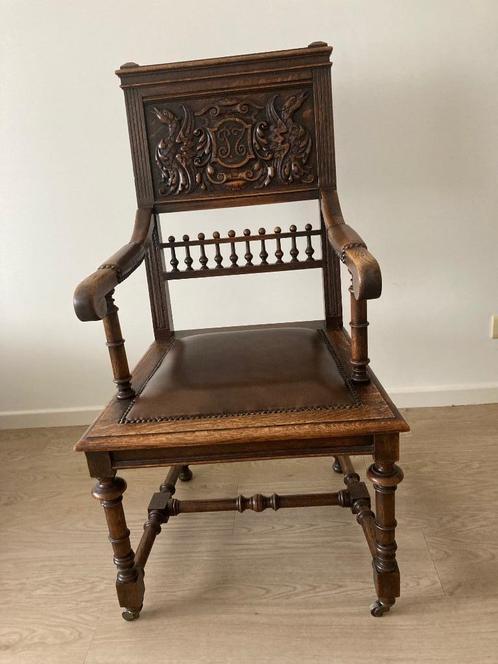 2 mooie antieke stoelen, Antiquités & Art, Antiquités | Meubles | Chaises & Canapés, Enlèvement