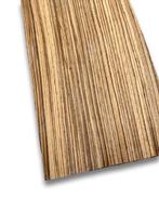 Zebrano fineer | 10 vellen | 93x18 cm, Hobby en Vrije tijd, Verzenden, Nieuw