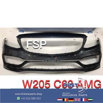 W205 C63 AMG Voorbumper C Klasse 2014-2019 bumper 63 AMG C20 beschikbaar voor biedingen