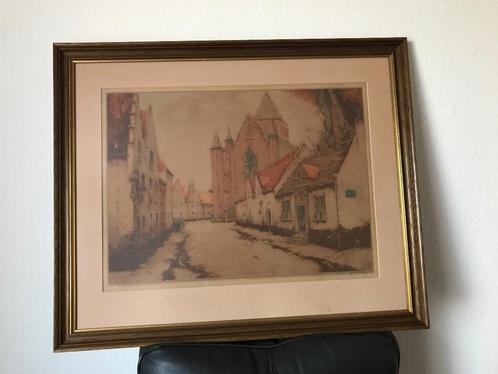 Schilderij van Roger Hebbelinck, Antiek en Kunst, Kunst | Etsen en Gravures, Ophalen of Verzenden