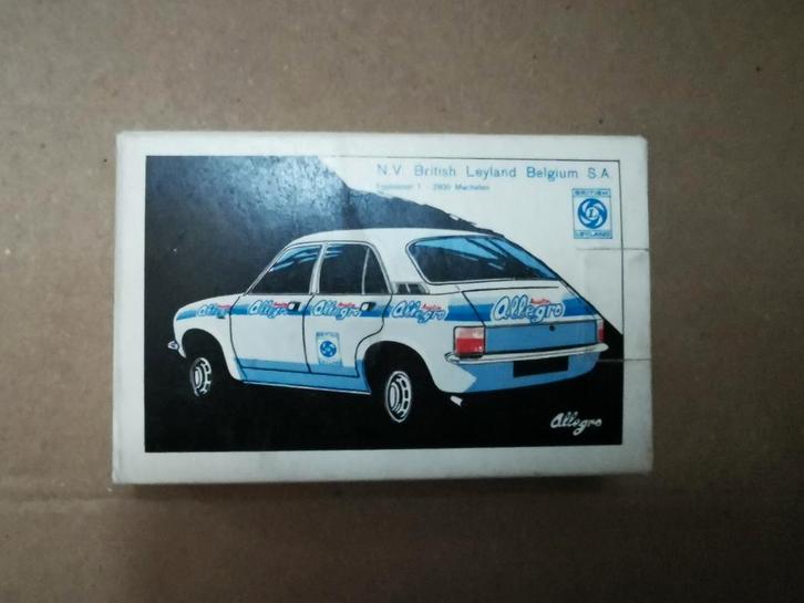 Austin Allegro 1100, 1300,1500cc. Kaartspel oldtimer gadget, Auto diversen, Overige Auto diversen, Ophalen of Verzenden